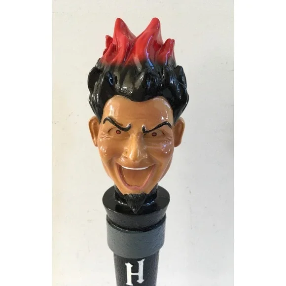 Heretic Beer Bar Breweriana Heretic Evil Twin Tap Handle Rare 12" Two Sided Head - Picture 5 of 12